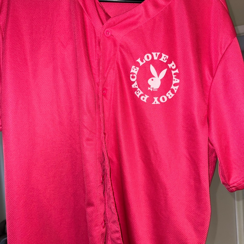 Playboy Pink Button-Up Shirt